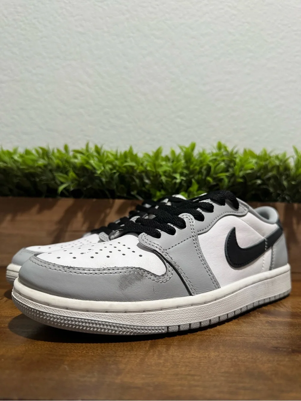 Nike Air Jordan 1 Retro Low OG Barons Wolf Grey White Black CZ0790-110 Size 7